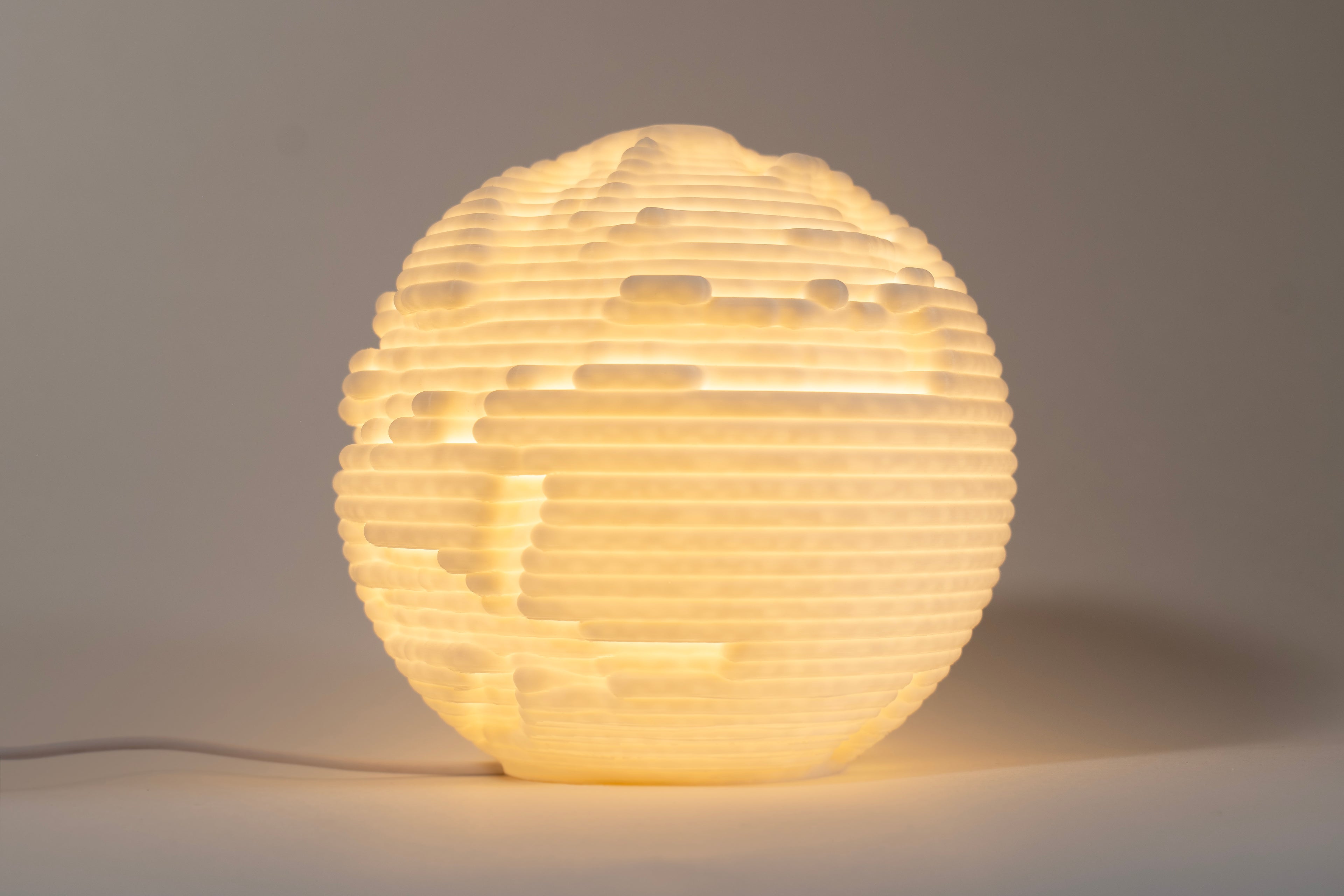 Erosions Skulptur LED Lampe