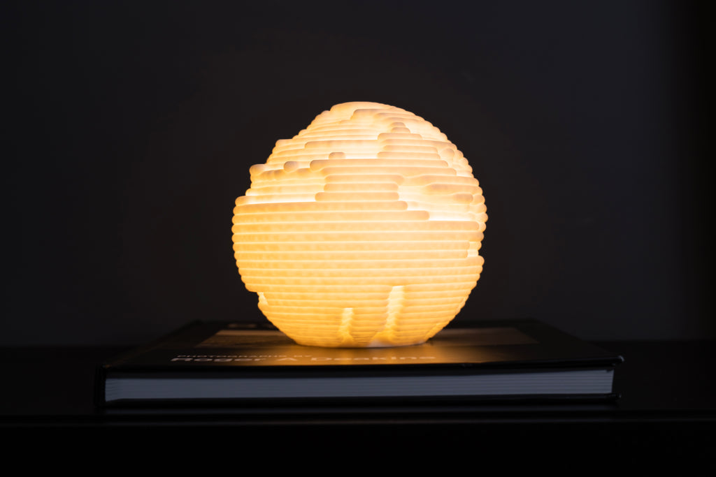 Erosions Skulptur LED Lampe