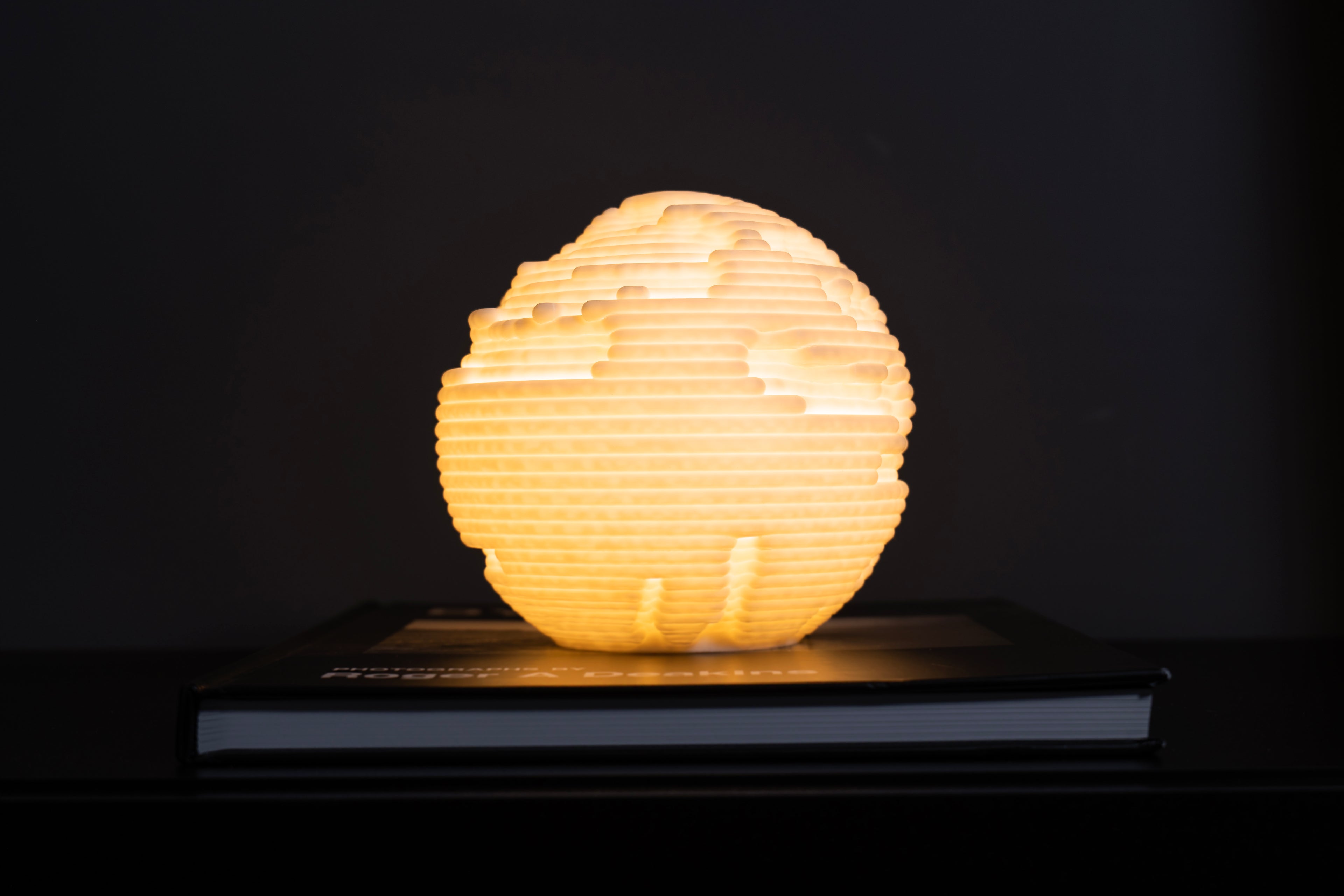Erosions Skulptur LED Lampe